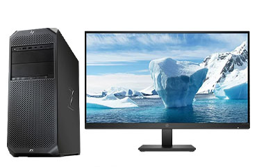 惠普HP Z6 G4 办公电脑工作站 （英特尔至强铜牌 3204，6核丨16GB DDR4-2933 内存丨512GB 固态+2TB SATA 机械硬盘丨NVIDIA T600，4GB 专业显卡丨27寸显示器）