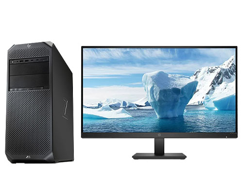 惠普HP Z6 G4 办公电脑工作站 （英特尔至强铜牌 3204，6核丨16GB DDR4-2933 内存丨512GB 固态+2TB SATA 机械硬盘丨NVIDIA T600，4GB 专业显卡丨27寸显示器）