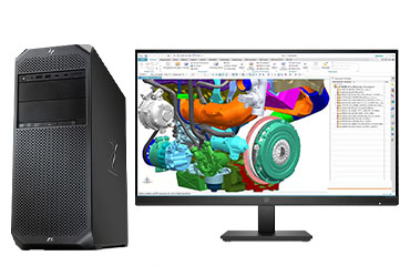 UG编程建模电脑 HP Z6 G4 工作站 （英特尔至强金牌 6242，2.8GHz，16核丨128GB DDR4 内存丨1TB 固态+4TB 机械硬盘丨NVIDIA RTX A2000，12GB显卡丨27寸显示器）