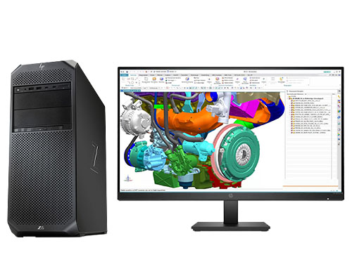 UG编程建模电脑 HP Z6 G4 工作站 （英特尔至强金牌 6242，2.8GHz，16核丨128GB DDR4 内存丨1TB 固态+4TB 机械硬盘丨NVIDIA RTX A2000，12GB显卡丨27寸显示器）