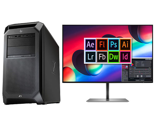惠普HP Z8 G4 图形设计工作站（英特尔至强铜牌 3204，6核/6线程丨32GB DDR4 ECC 内存丨256GB 固态硬盘+4TB SATA 机械硬盘丨AMD Pro WX3200，4GB显卡丨24寸显示器）