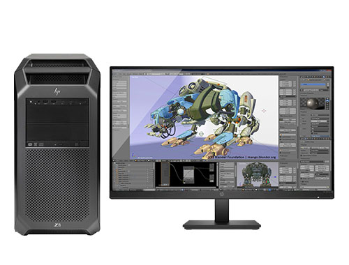 3D建模与游戏制作电脑 HP Z8 G4工作站（英特尔至强金牌 5218，16核丨64GB DDR4 ECC 内存丨512GB 固态硬盘+2TB 机械硬盘丨NVIDIA RTX A2000，12GB显卡丨27寸显示器）