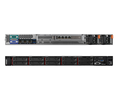 联想ThinkSystem SR258 机架式服务器（英特尔至强 E-2236，6C/12T，12M缓存丨64GB DDR4 内存丨4块*1.2TB 10K SAS 2.5英寸硬盘丨软件 RAID 10 阵列丨三年保修）