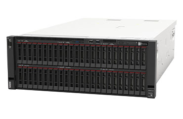 联想ThinkSystem SR860 V2 大数据计算服务器（4颗*英特尔至强铂金 8380H，2.9GHz，28核丨3TB DDR4 ECC内存丨10块*960GB 固态+24块*2.4TB SAS 硬盘丨三年保修）