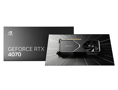 英伟达 NVIDIA GeForece RTX 4070 12GB 视频剪辑 AI深度学习 电竞游戏显卡