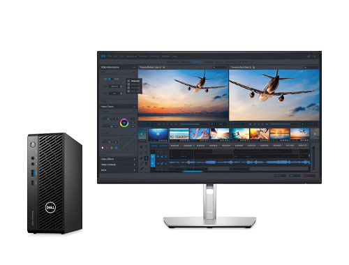 戴尔Precision T3260 视频编辑工作站（英特尔酷睿 i9-13900，24核丨64GB DDR5, 内存丨2TB M.2 固态硬盘丨NVIDIA T1000 8GB 专业显卡丨戴尔27寸专业显示器丨三年保修）