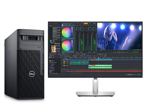 Dell Precision T5860 后期制作工作站（英特尔至强 W5-2455X，12核丨128GB，DDR5，ECC 内存丨960GB 固态+16TB 硬盘丨AMD W6800，32GB 显卡丨27寸4K显示器）