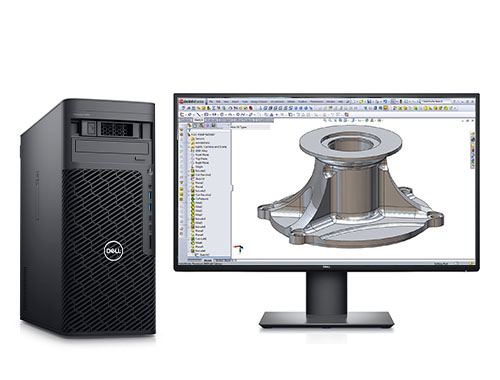 戴尔Precision T5860 三维建模工作站（英特尔至强 W5-2465X，16核丨128GB，DDR5，ECC 内存丨960GB 固态+8TB 机械硬盘丨RTX A2000, 12GB 显卡丨戴尔25寸显示器）