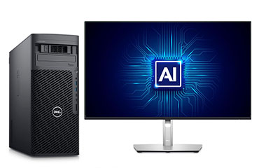 戴尔Precision T5860 AI应用开发工作站（英特尔至强 W7-2495X，24核丨256GB，DDR5 内存丨2块*4TB M.2 固态硬盘丨NVIDIA RTX A6000, 48GB 显卡丨27寸显示器）