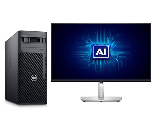 戴尔Precision T5860 AI应用开发工作站（英特尔至强 W7-2495X，24核丨256GB，DDR5 内存丨2块*4TB M.2 固态硬盘丨NVIDIA RTX A6000, 48GB 显卡丨27寸显示器）