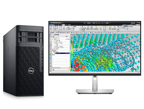 戴尔Precision T7865 数值模拟工作站（AMD锐龙 PRO 5995WX，64核丨256GB，DDR4，内存丨2TB 固态+8TB 机械硬盘丨 RTX A6000，48GB 显卡丨戴尔27寸显示器）