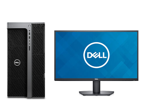 戴尔Precision T7960 塔式工作站（英特尔至强 W5-3423，12核丨32GB，DDR5 内存丨512GB 固态+ 2TB 机械硬盘丨NVIDIA T1000, 4GB 显卡丨23.8寸显示器丨三年保修）