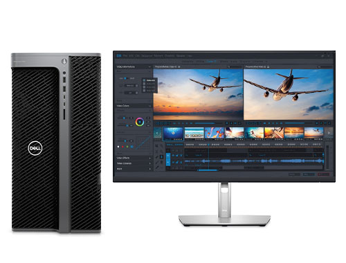 戴尔 Precision T7960 影视后期处理工作站（英特尔至强 W5-3433，16核丨128GB，DDR5，ECC内存丨2TB 固态+8TB 机械硬盘丨RTX 4080, 16GB 显卡丨戴尔27寸显示器）
