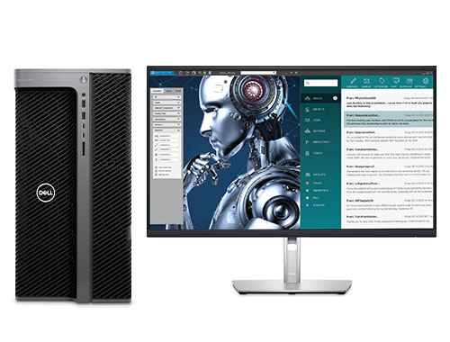 戴尔/Dell Precision T7960 深度学习高性能工作站（英特尔至强 W7-3465X，28核丨512GB，DDR5 内存丨2TB 固态+8TB 机械硬盘丨RTX A6000, 48GB 显卡丨27寸显示器）