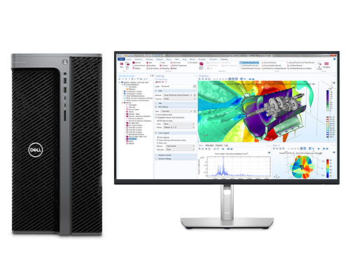 戴尔（DELL）T7960  COMSOL计算工作站（英特尔至强 W9-3475X，36核丨512GB，DDR5  内存丨2块*4TB 固态+2块*8TB 机械硬盘丨双RTX A5500，24GB 显卡丨27英寸显示器）