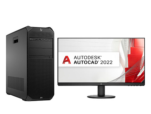 HP Z6 G5 CAD制图工作站（英特尔至强 W5-3423，12核丨64GB DDR5 ECC 内存丨512GB 固态+4TB 机械硬盘丨 AMD Radeon RX 6700 XT，12GB显卡丨23.8寸显示器）