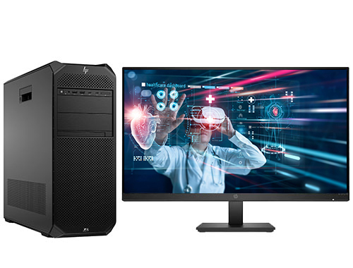 惠普/HP Z6 G5 VR教学工作站（英特尔至强 W5-3423处理器，12核丨128GB DDR5 ECC 内存丨1TB 固态硬盘 +4TB 机械硬盘丨GeForce RTX 4070，12GB 显卡丨27寸显示器）