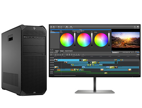  惠普HP Z6 G5 影视后期处理工作站 （英特尔至强 W5-3425，12核丨128GB DDR5 ECC 内存丨1TB 固态硬盘 +2块*8TB 机械硬盘丨RTX 4060 Ti，8GB 显卡丨27寸 4K显示器）