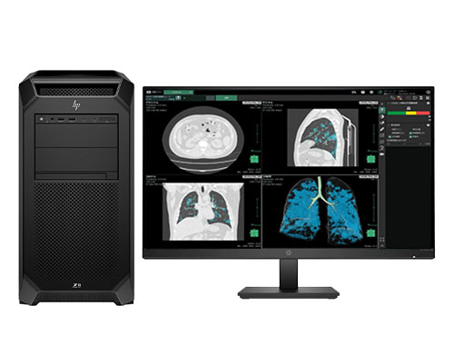 HP Z8 G5 医学影像处理工作站（英特尔至强银牌 4410Y，12核丨64GB DDR5-4800MHz ECC 内存丨1TB M.2 固态+2TB 机械硬盘丨NVIDIA T1000，4GB 显卡丨27英寸显示器）