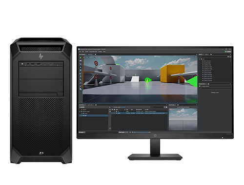 惠普HP Z8 G5 vray渲染电脑工作站（英特尔至强金牌 6434，3.7GHz，8核丨64GB DDR5 ECC 内存丨1TB 固态+4TB 7.2K 机械硬盘丨RTX A2000, 12GB 显卡丨27寸显示器）