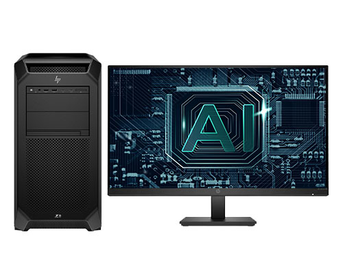 HP Z8 G5 多核CPU/GPU计算图形工作站（2颗*至强金牌6438Y+，32核丨768GB DDR5 ECC 内存丨2TB 固态+8TB 7.2K 机械硬盘丨RTX A6000，48GB 显卡丨惠普27寸显示器）
