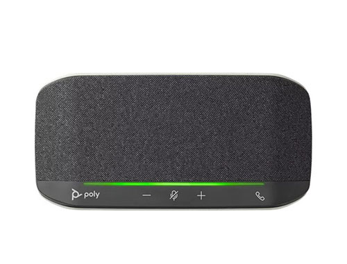 POLY博诣 SYNC 10 USB有线视频会议扬声器,360度全向拾音扩音,双阵列麦克风AI智能降噪,IP64防水防尘