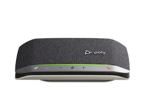 POLY博诣 SYNC 20+ USB/蓝牙全向麦智能扬声器,360°全角度拾音,20小时续航,三麦克风AI智能降噪,IP64防水防尘