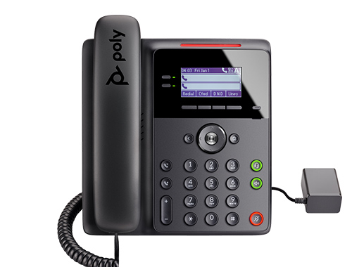 POLY博诣 Edge B10 专业级IP音频电话，双线路键8线路支持，双以太网端口，支持SIP协议，HDVoice高清语音，POLY拾音魔墙技术