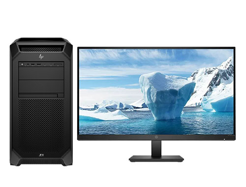 惠普HP Z8 Fury G5 塔式工作站（英特尔至强 W5-3423，2.1GHz，12核丨32GB DDR5 ECC 内存丨1TB M.2 固态+4TB 机械硬盘丨NVIDIA T400，4GB 显卡丨27寸显示器）