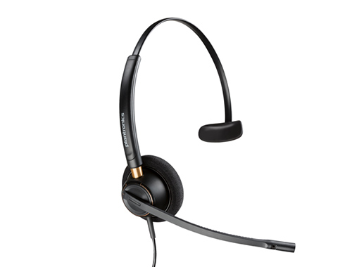 POLY博诣 EncorePro 510 单耳式呼叫中心耳机，航天级铝质接头，防尖啸听力保护技术，6800Hz宽频降噪麦克风，2年保修服务