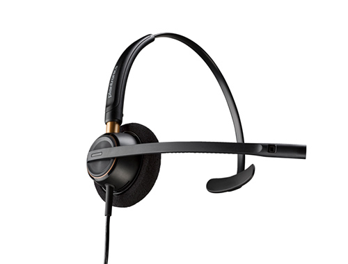 POLY博诣 EncorePro 510 单耳式呼叫中心耳机，航天级铝质接头，防尖啸听力保护技术，6800Hz宽频降噪麦克风，2年保修服务