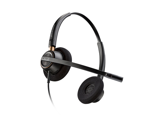POLY博诣 EncorePro 520 头戴式立体声话务耳机，航天级铝质接头，防尖啸听力保护技术，6800Hz宽频降噪麦克风