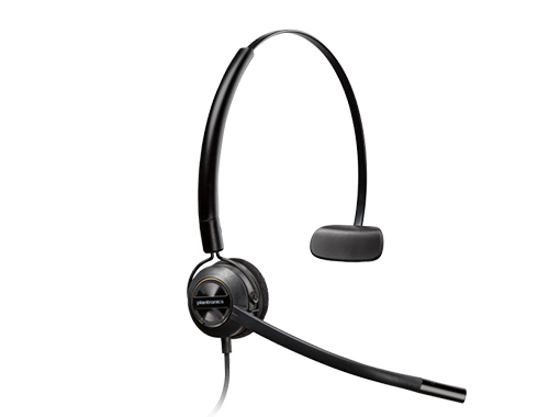 POLY博诣 EncorePro 540 客服办公降噪耳麦，三种佩戴方式，航天级铝质接头，防尖啸听力保护技术，6800Hz宽频降噪麦克风