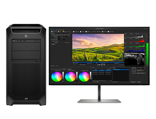 惠普Z8 Fury G5 影视后期4K/8K视频剪辑工作站（英特尔至强 W7-3445，20核丨128GB DDR5 ECC 内存丨4TB 固态+20TB 机械硬盘丨RTX 4080，16GB显卡丨惠普27寸4K显示器）