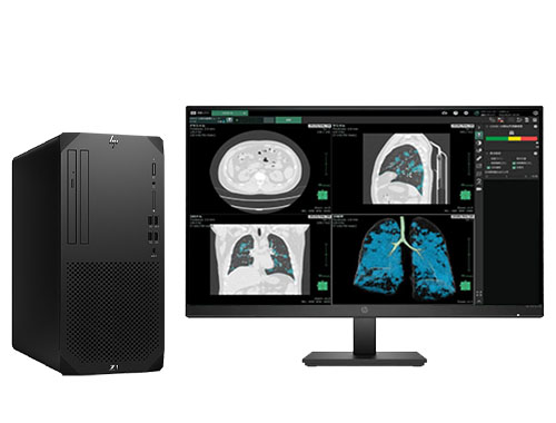 惠普 HP Z1 G9 医学影像电脑工作站（英特尔酷睿 i5-13500，14核丨64GB DDR5 非 ECC 内存丨512GB M.2 固态+2TB 机械硬盘丨NVIDIA T1000，8GB 显卡丨27寸显示器）
