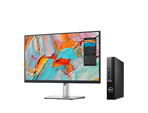 OptiPlex 7010 mff 商用办公电脑（英特尔酷睿 i5-13500T，14核，20线程丨32GB，DDR4 内存丨512GB M.2 固态+1TB 2.5寸 SATA 硬盘丨集成显卡丨23.8寸显示器)