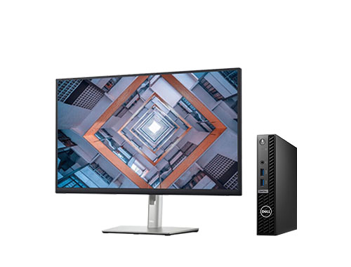 Dell OptiPlex 7010 迷你商用主机（英特尔酷睿 i7-13700T，16核丨64GB DDR4 内存丨1TB PCle 固态硬盘丨英特尔 UHD 显卡 770丨27寸显示器丨Windows 11 )