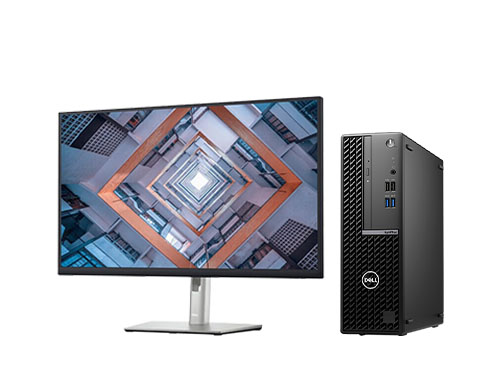 DELL OptiPlex 7010 sff 办公主机（英特尔酷睿 i3-13100，4核，3.4GHz丨16GB，DDR4 内存丨256GB PCle NVMe 固态硬盘丨集成显卡丨27寸显示器丨Windows 11）