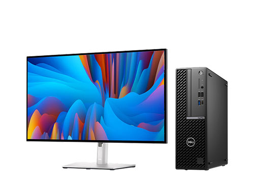 Dell OptiPlex 7020 sff Plus 小型台式机（英特尔酷睿 i7-14700，20核丨16GB DDR5 内存丨512GB 固态+2TB SATA 硬盘丨AMD RX6500 显卡丨27寸显示器）