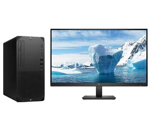 惠普 HP Z1 G9 Tower 台式图形工作站（英特尔酷睿 i5-14500，14核丨32GB DDR5-4800 内存丨512GB 固态+2TB 机械硬盘丨NVIDIA T400，4GB 显卡丨惠普27英寸显示器）