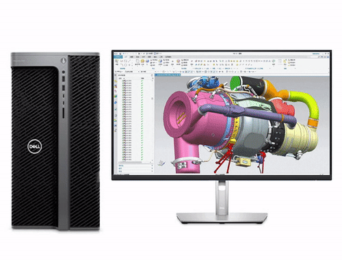 戴尔 Precision T7960 三维机械设计工作站（英特尔至强 W5-3435X，16核丨192GB，DDR5，ECC内存丨1TB 固态+8TB 机械硬盘丨RTX A4000，16GB 显卡丨戴尔27寸显示器）