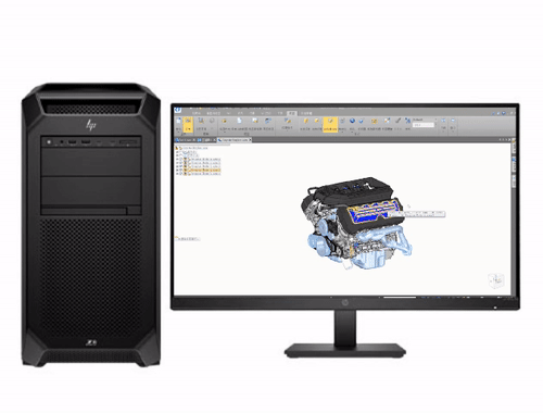 HP Z8 Fury G5 三维机械设计工作站（英特尔至强 W5-3433，16核丨192GB DDR5 ECC 内存丨1TB M.2 固态+2块*4TB 机械硬盘丨RTX A2000, 12GB 显卡丨27寸显示器）