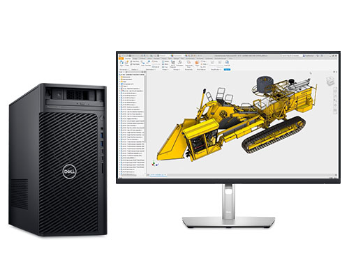 CAD机械设计电脑 DELL T3680 塔式工作站（英特尔酷睿 i9-14900，24核丨64GB DDR5 内存丨512GB M.2 固态+2TB 机械硬盘丨RTX 2000 Ada, 16GB 显卡丨27寸显示器）