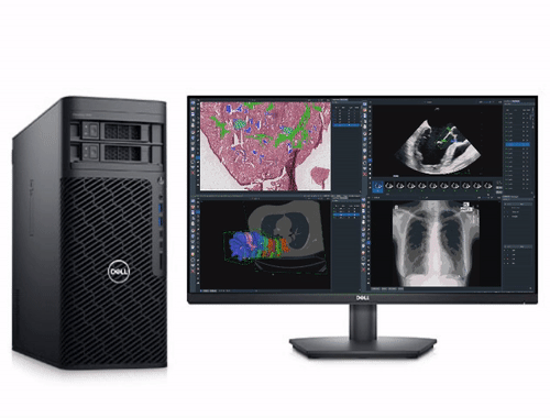 戴尔Precision 7865 塔式工作站（AMD Ryzen 5945WX，12核丨32GB，DDR4，ECC 内存丨1TB, M.2 固态硬盘丨NVIDIA T1000, 4GB 显卡丨戴尔27寸显示器丨三年保修）