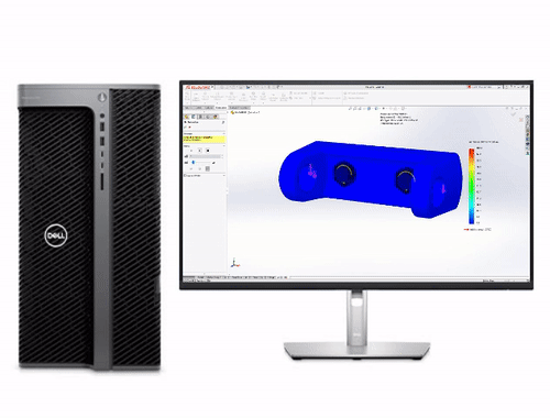 戴尔 Precision 7960 塔式工作站（英特尔至强 W5-3435X，3.1GHz，16核丨64GB，DDR5，ECC内存丨512GB 固态+4TB 机械硬盘丨RTX 4060, 8GB 显卡丨戴尔27寸显示器）