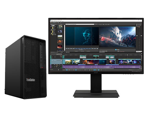 联想ThinkStation P2 视频特效制作工作站（英特尔酷睿 i9-13900K，24核丨128GB DDR5 内存丨1TB M.2 固态+8TB机械硬盘丨NVIDIA RTX4070，12GB显卡丨27寸显示器）