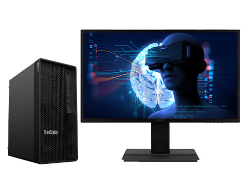 联想ThinkStation P2 VR虚拟现实工作站（英特尔酷睿 i7-14700，20核丨128GB DDR5 内存丨2TB NVMe 固态硬盘丨NVIDIA RTX 4070，12GB 显卡丨联想27寸2K显示器）