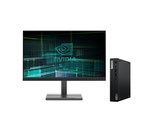 联想 ThinkCentre M760q 商务主流迷你台式机（英特尔酷睿i7-14700T，20核丨32GB DDR5 内存丨1TB M.2 固态丨集成显卡丨Win 11丨23.8寸 2K超清分辨率显示器）