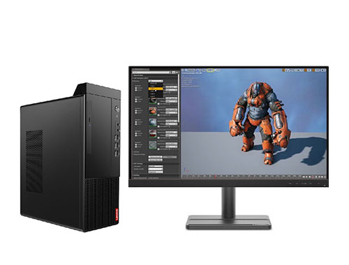 联想启天M450 商用办公台式机电脑（英特尔酷睿i5-12500，6核丨8GB DDR4 内存丨256GB M.2 固态+1TB 7200rpm SATA 硬盘丨集成显卡丨Windows 11丨23.8寸显示器）