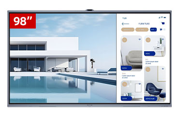 MAXHUB智能会议平板 V7经典版 C系列 CG98MA 98英寸会议平板-I5核显套装（单机+15核显+传屏器+智能笔+落地支架）
